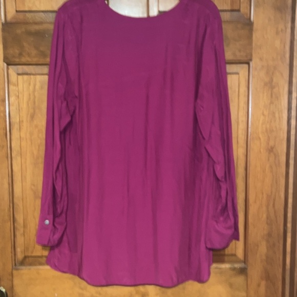 J. Jill Oversized Long Sleeve Blouse Tunic size Medium - Picture 4 of 9
